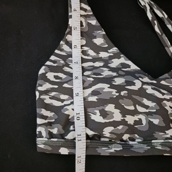 NEW OFFLINE by Aerie Goals Plunge Sports Bra Gray‎ Size S - Picture 5 of 8